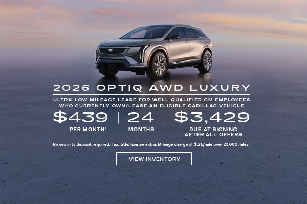 2026 OPTIQ Luxury. Ultra-low mileage lease for well-qualified current eligible GM employees and e...